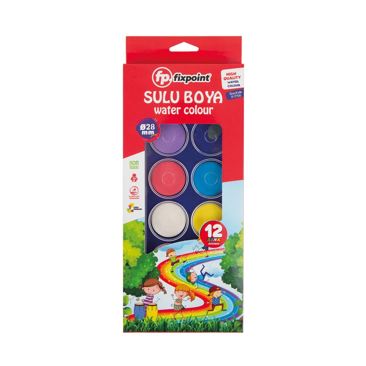 FİXPOİNT SULU BOYA 12Lİ KÜÇÜK BOY PK*12