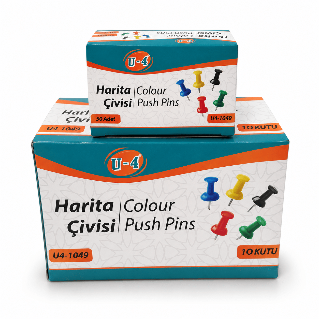 HARİTA ÇİVİSİ RENKLİ U4-1049 PK 10*AD