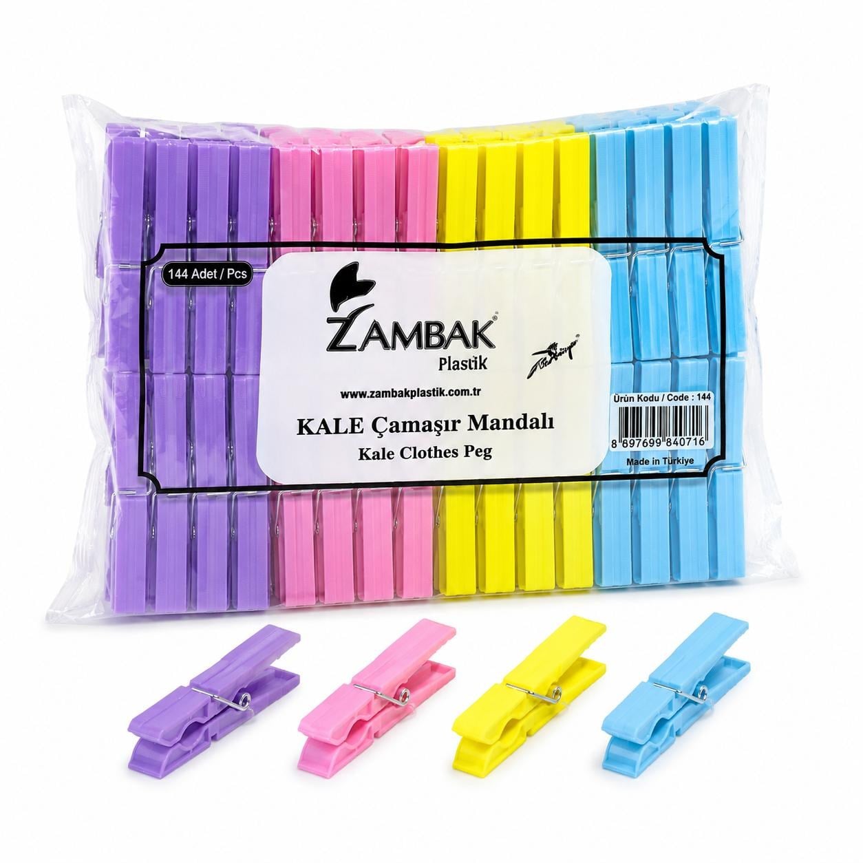 KALE ÇAMAŞIR MANDALI ZP-141 PK 4*AD 