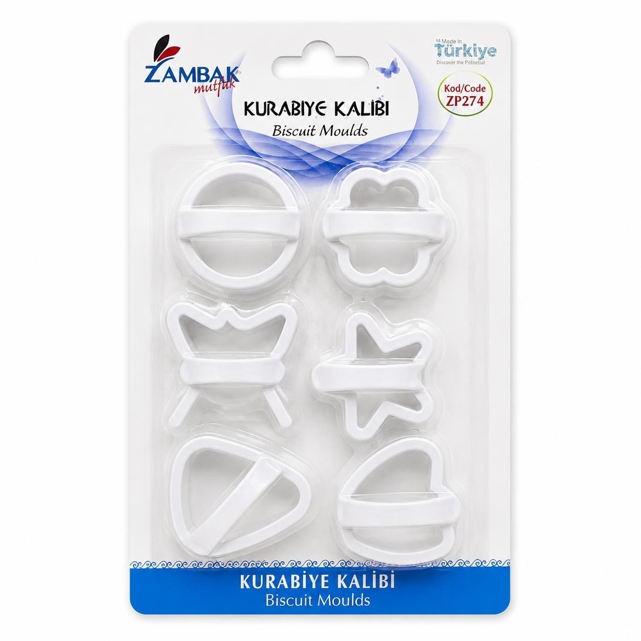 KURABİYE KALIBI PLASTİK ZP-274 KOLİ 60*AD