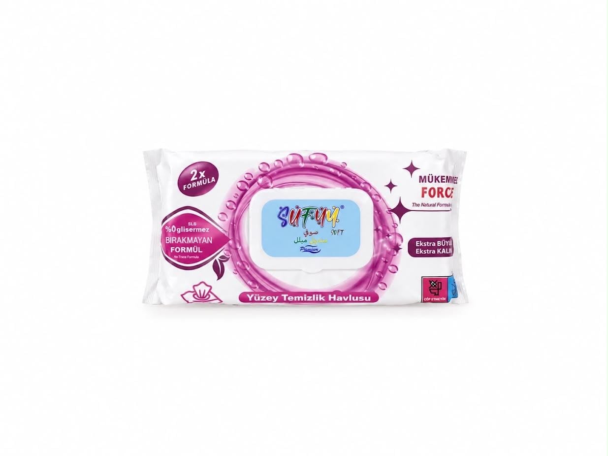 SUFFY EKONOMİK ISLAK ÜZEY HAVLUSU 100LÜ KL*12