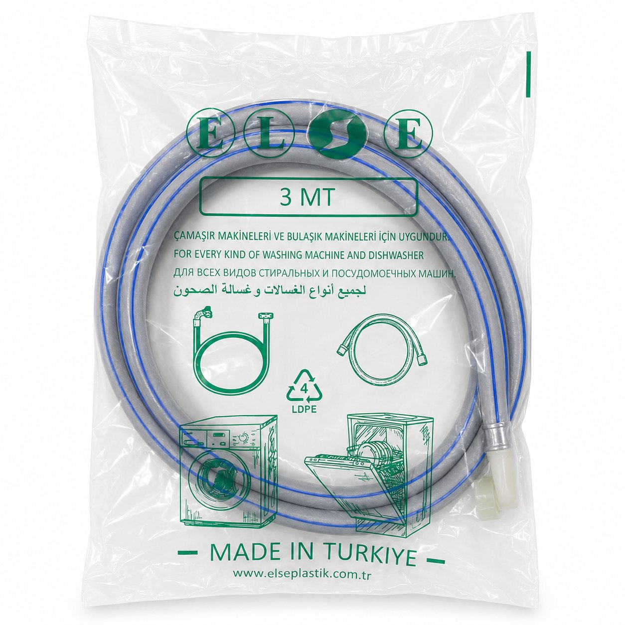 TEMİZ SU HORTUMU 3MT.