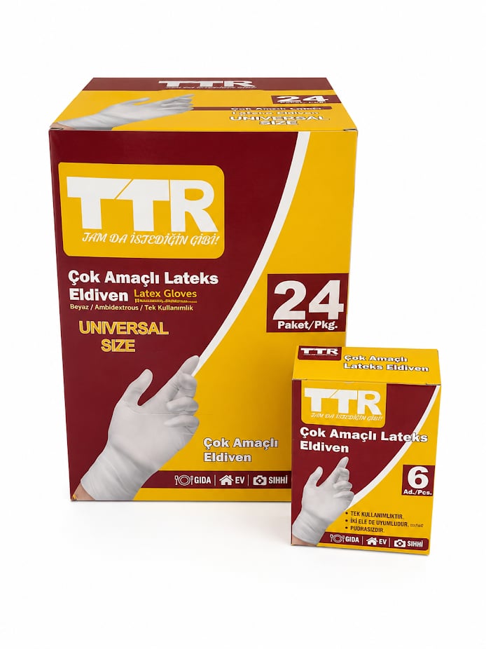 TTR LATEKS ELDİVEN DOKTOR ELDİVENİ 6LI PK*24