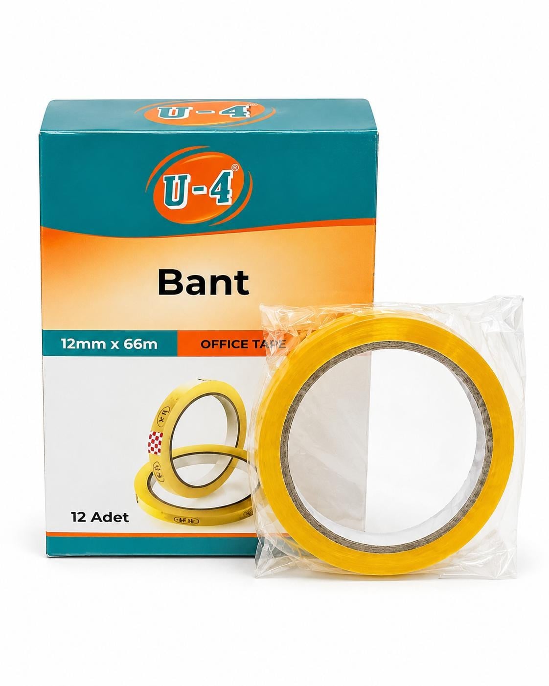 U-4 PARA BANDI GENİŞ SELE BANDI 12MM*66MT PK*12