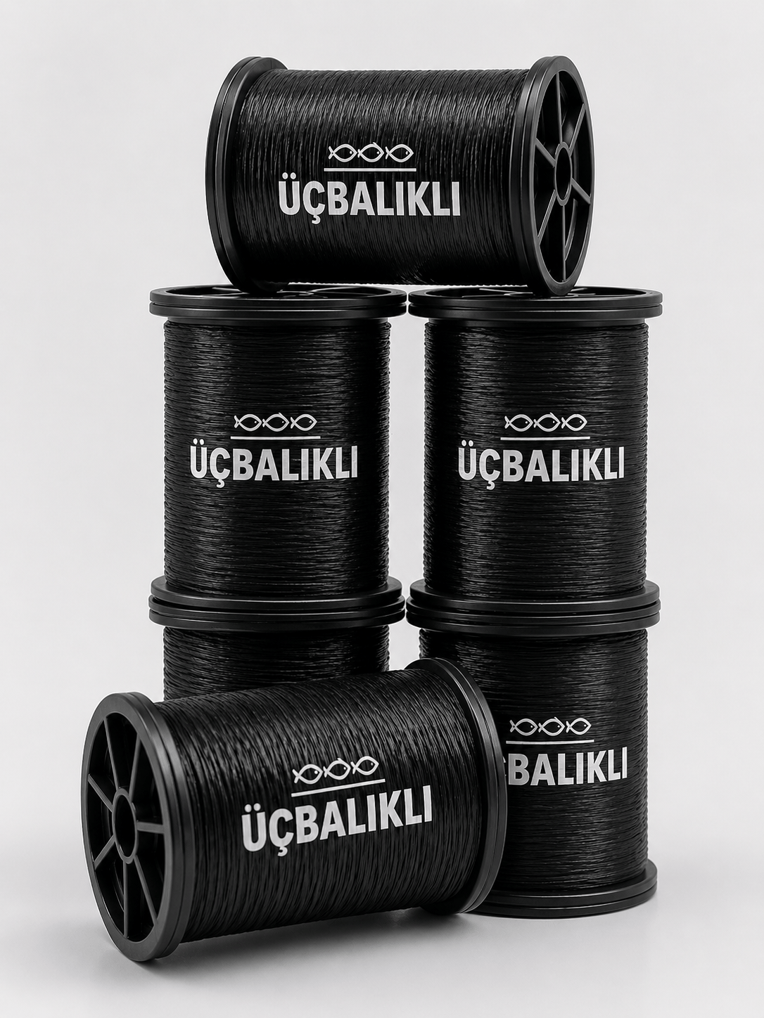 ÜÇ BALIKLI MAKARA SİYAH 6 LI