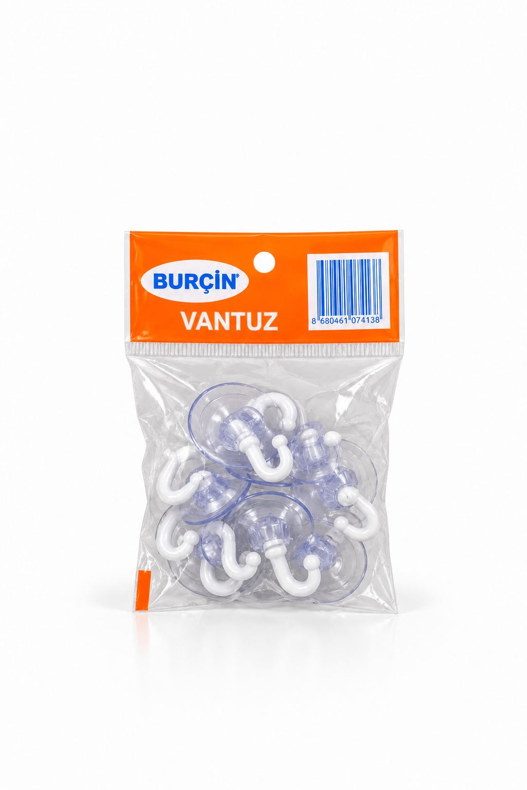 VANTUZ ASKI PLASTİK KANCALI 8Lİ POŞET KÜÇÜK PK*25