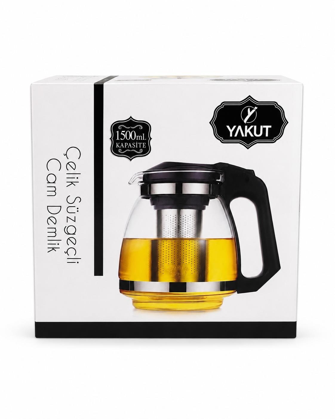 YAKUT FİLTRELİ CAM ÇAYDANLIK 1500ML