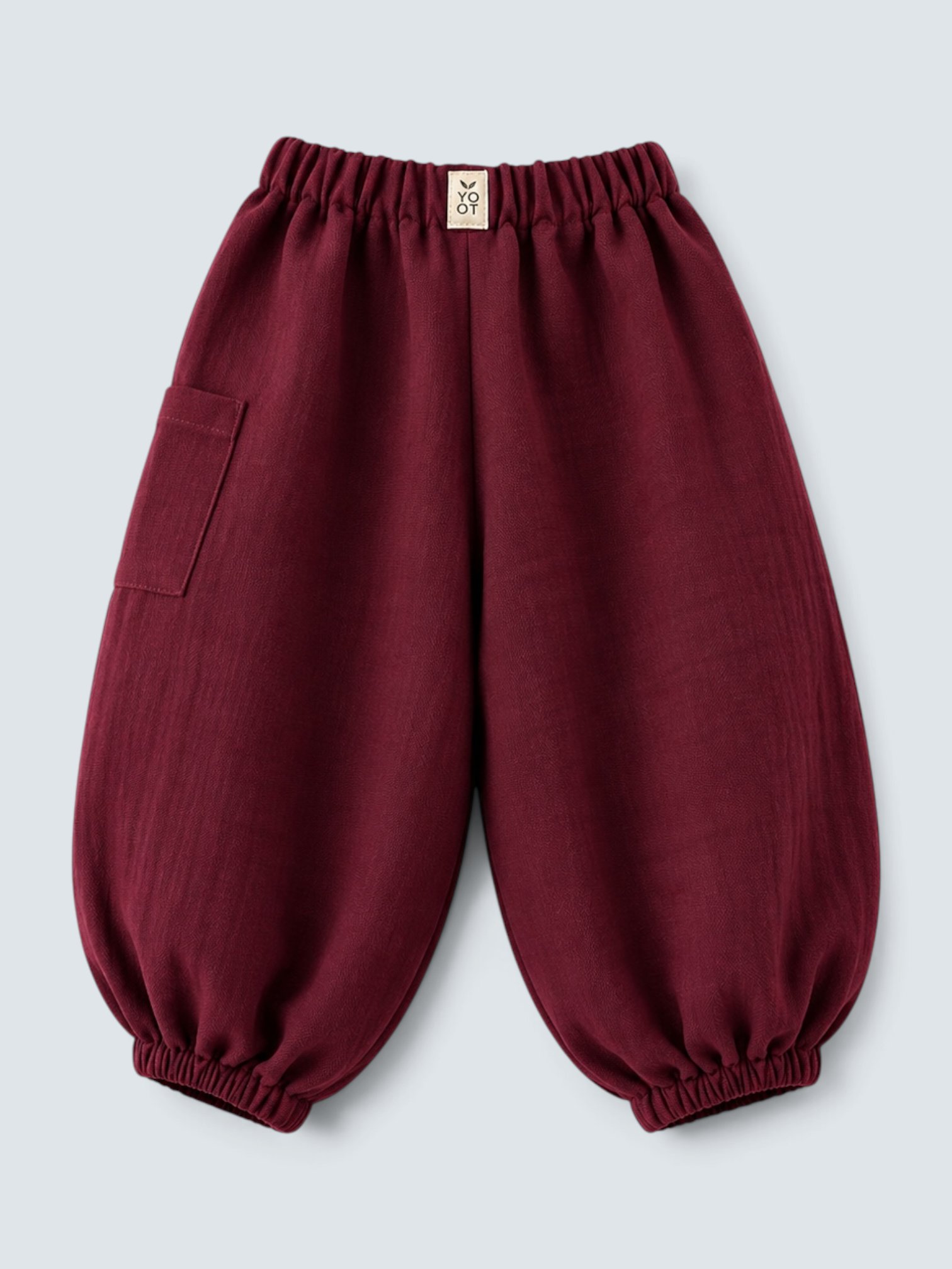 BURGUNDY MUSLIN PANTOLON