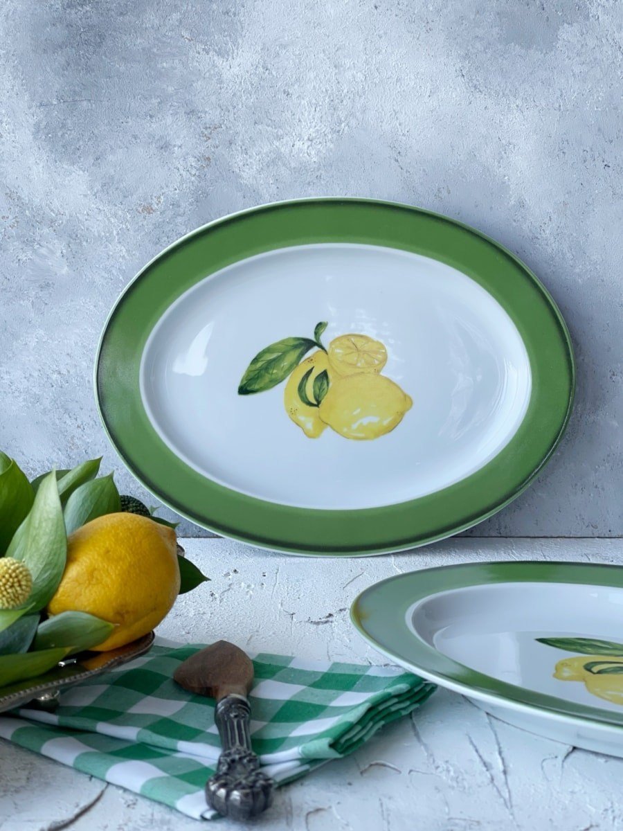 Citrus Collection Porselen Kayık Servis Tabağı