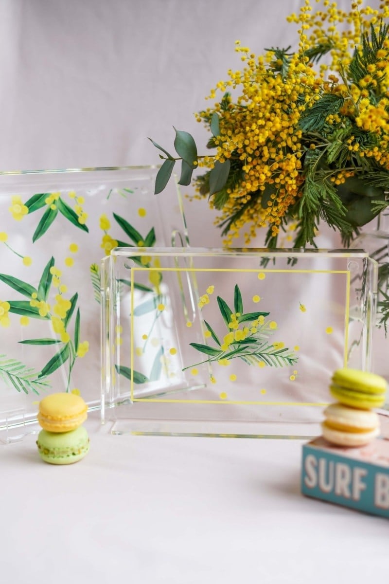 Fleur De Mimosa Collection Küçük Tepsi