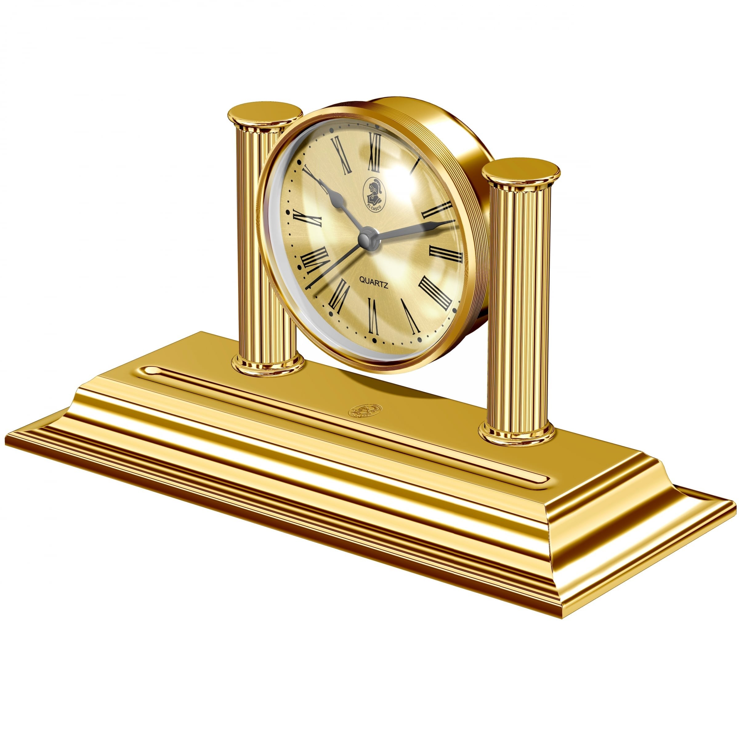 Parlak Gold Kalemlikli Masa Saati M-662L