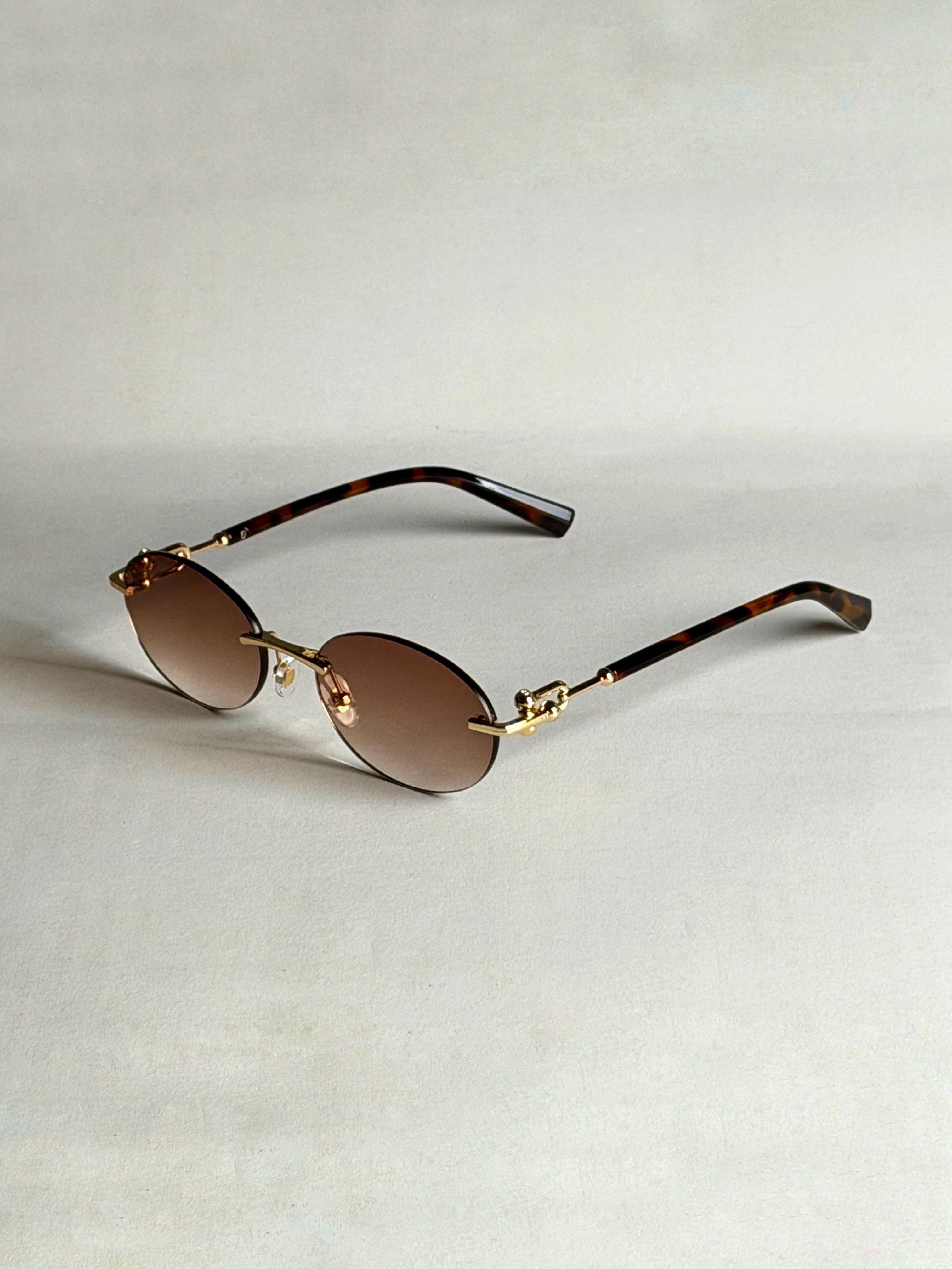 CİTRA Gold Frame – Brown Gradient Lens Güneş Gözlüğü