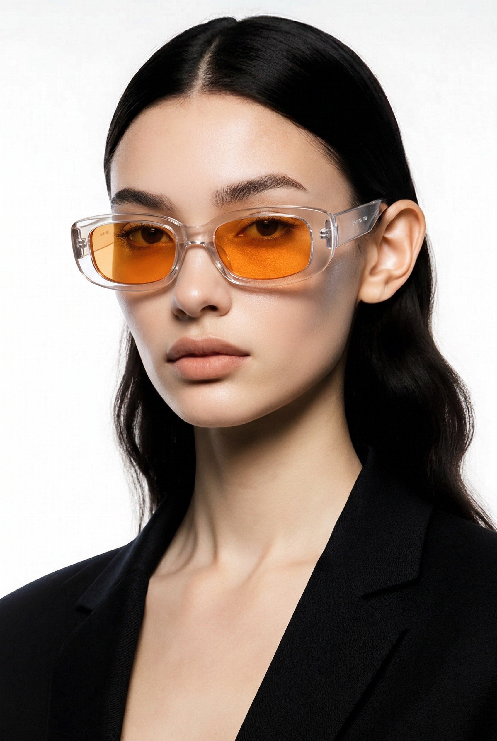 LİME Crystal Clear Amber Orange Gözlüğü