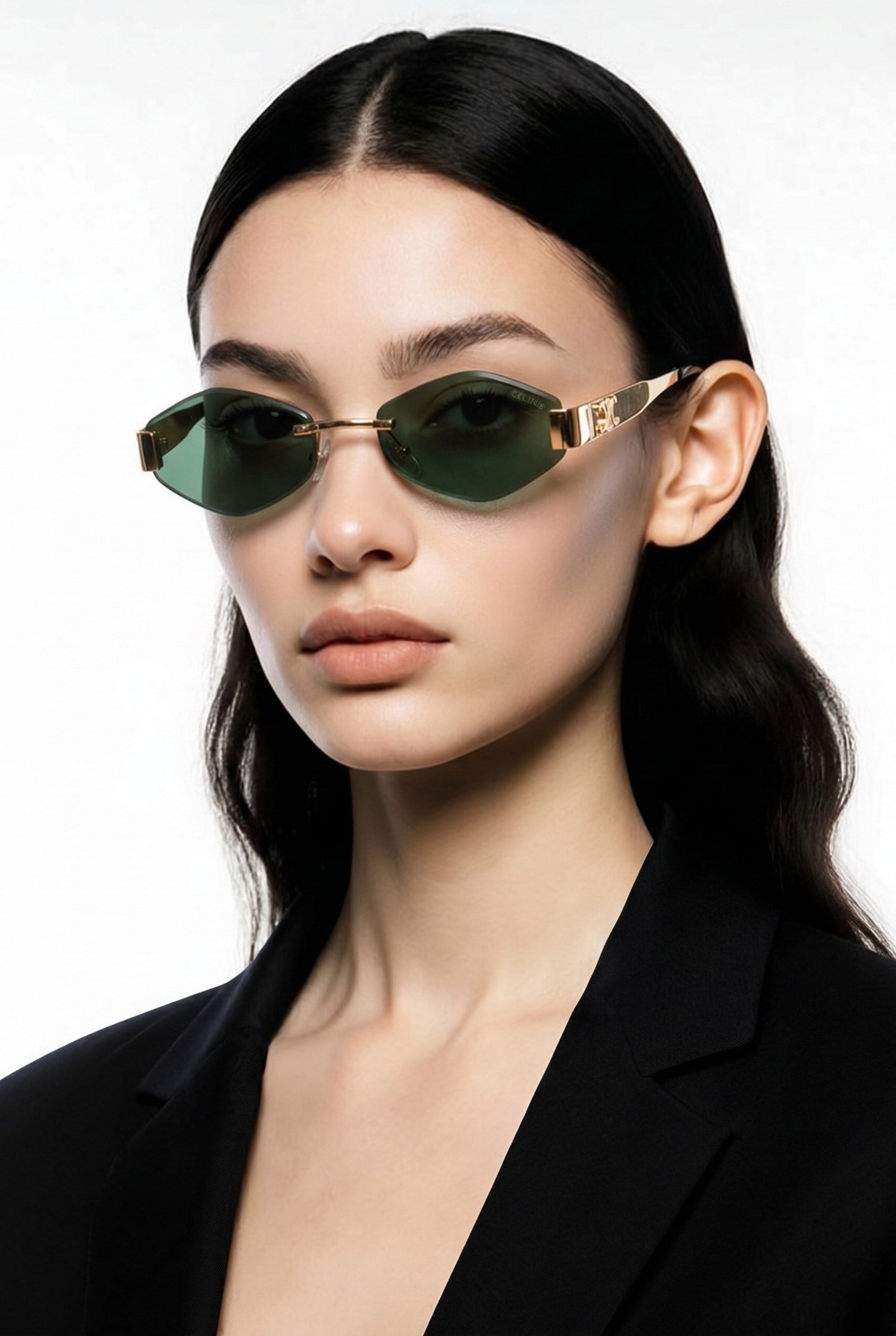 NADIA Deep Green Rimless  Güneş Gözlüğü