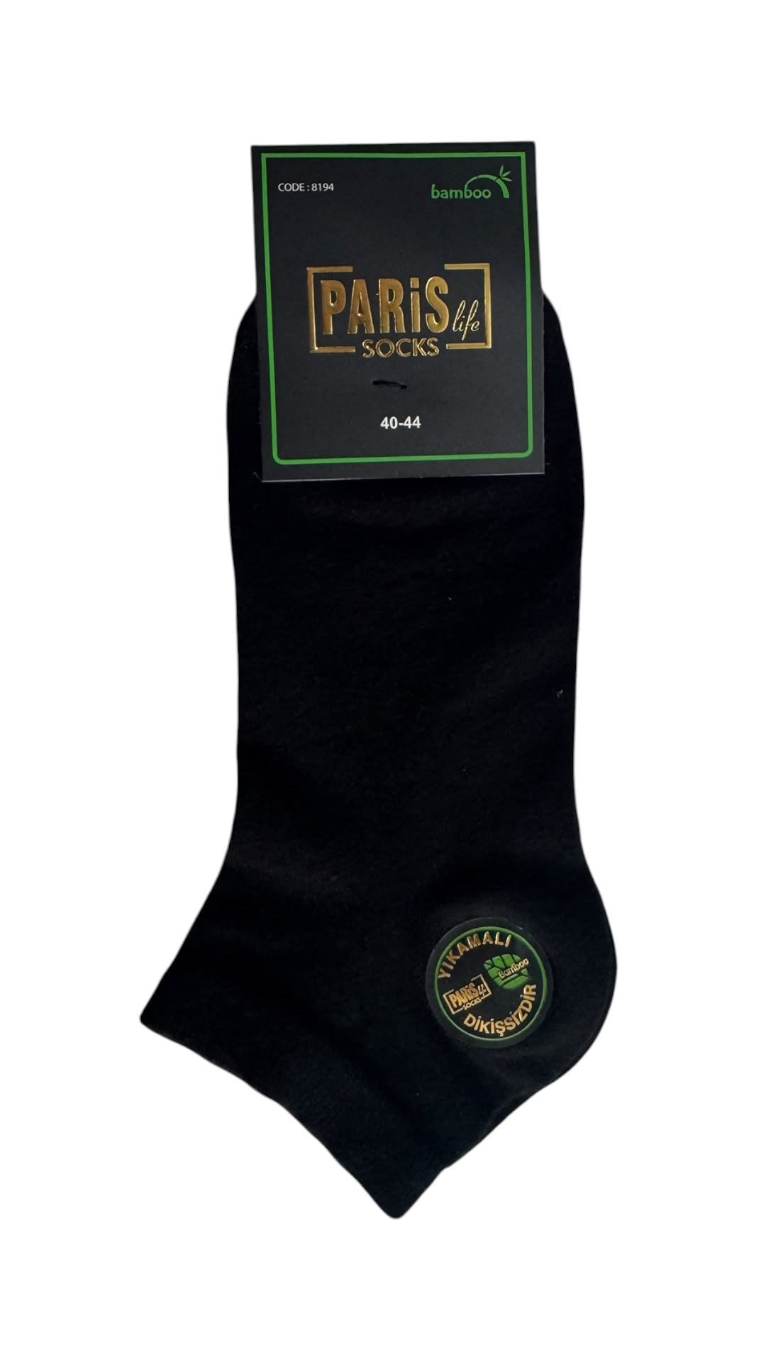 Premium Bambu Erkek Patik SİYAH