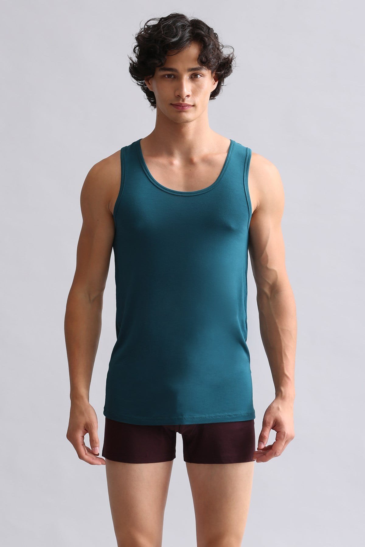 Mısırlı BAMBU HERCULES Slim Fit Basic Atlet Fit Green