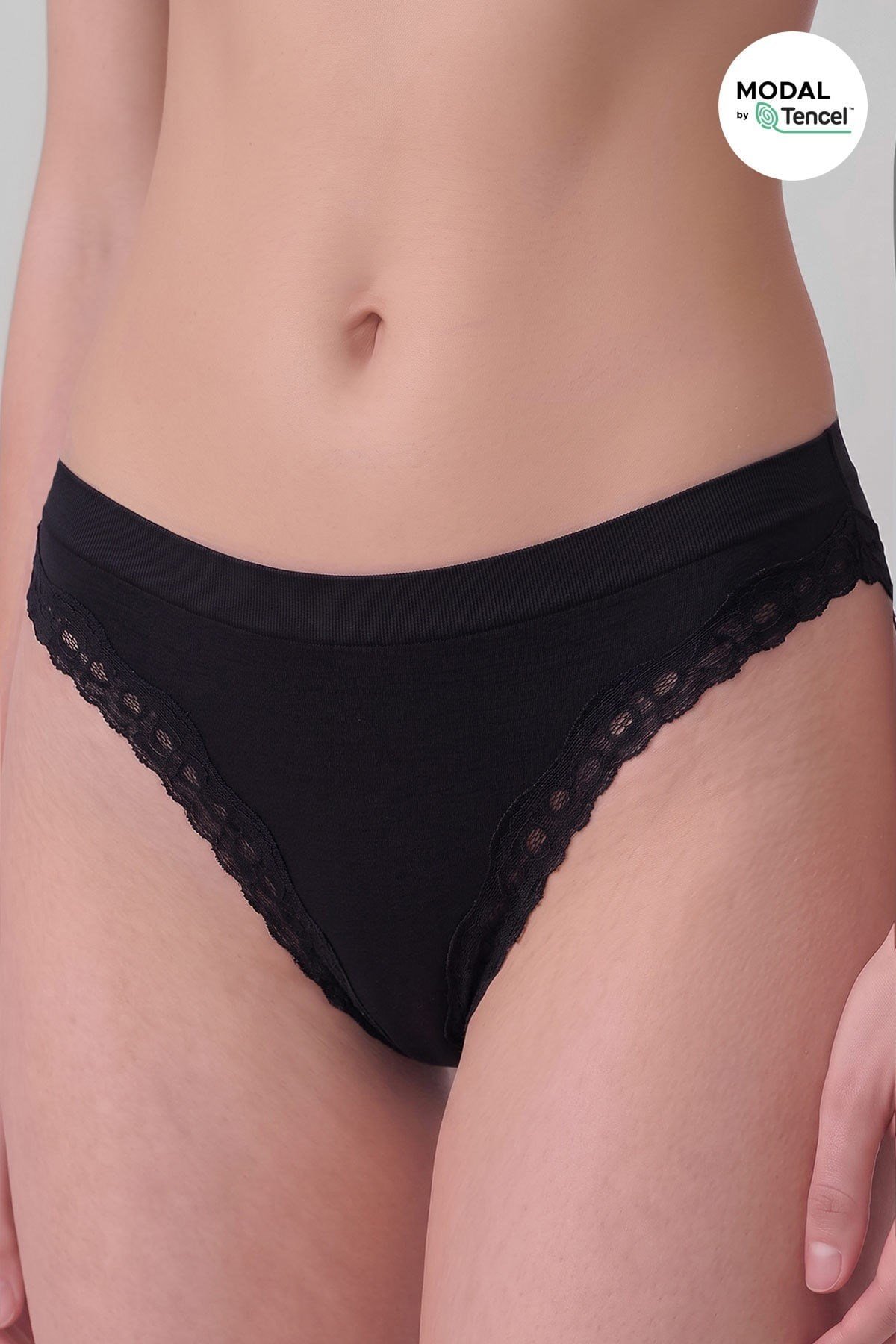 Mısırlı Kadın Modal Seamless Brief Slip Siyah