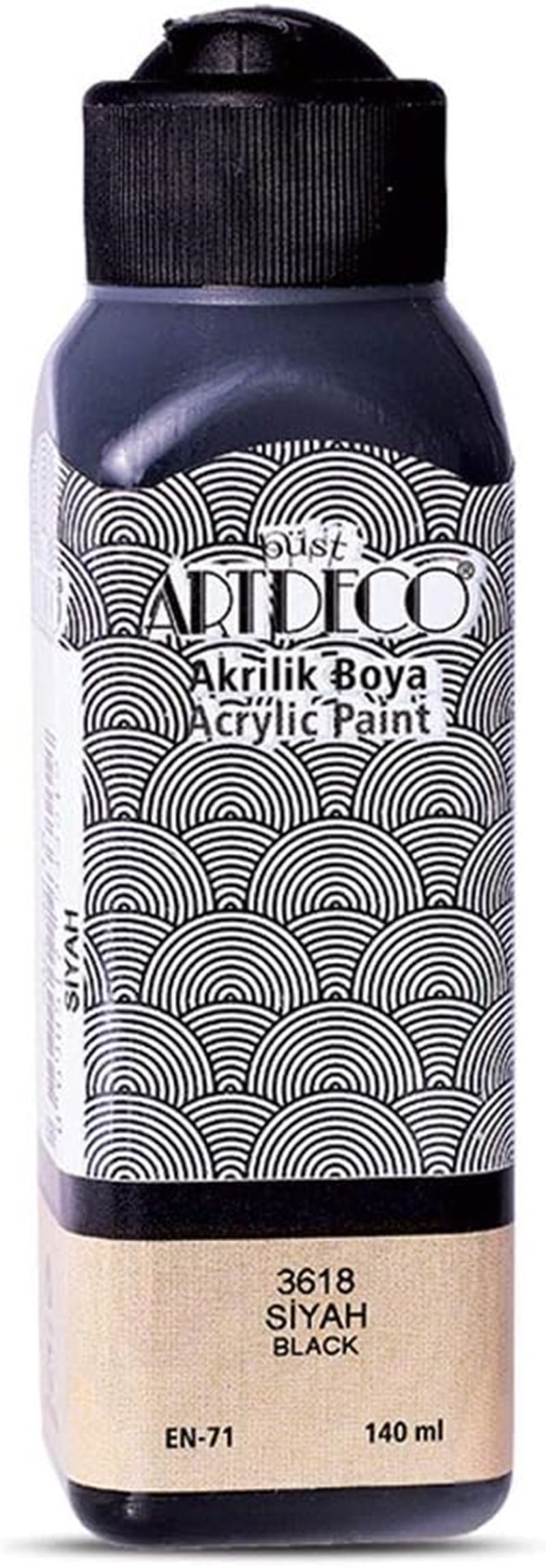 Artdeco Akrilik Boya 140Ml Siyah 3618