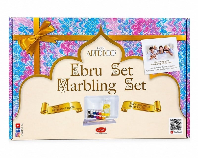 Artdeco Ebru Başlangıç Seti (A4 Tekneli) 12X15Ml