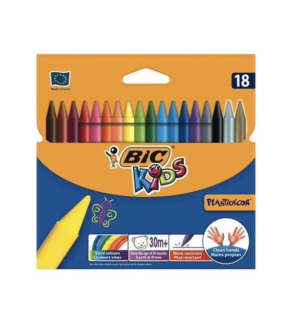 Bıc Silinebilir Pastel Boya 18 Renk