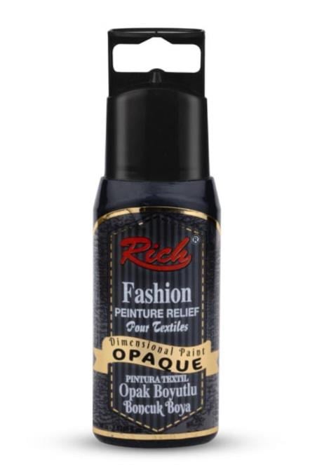 Boyutlu Boncuk Boya Opak - Siyah 60Ml