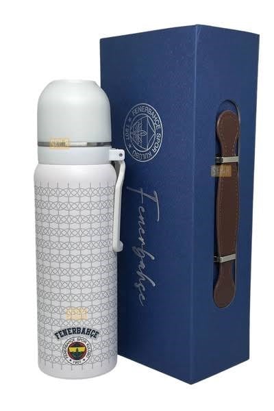 Fenerbahçe Çelik Termos Bardaklı Kapaket Beyaz 650 Ml *16