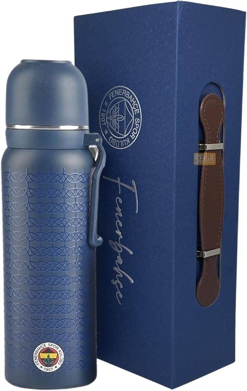 Fenerbahçe Çelik Termos Bardaklı Kapaket Lacivert 650 Ml *16
