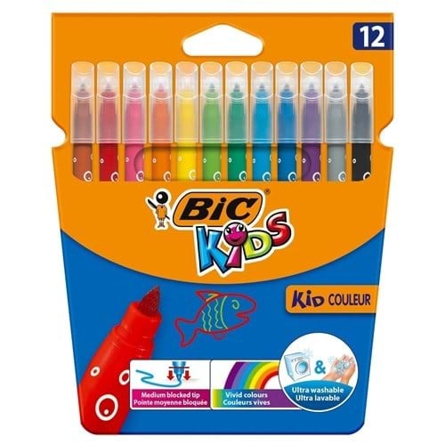 Kıd Couleur Keçeli Boya Kalemi 12 Renk