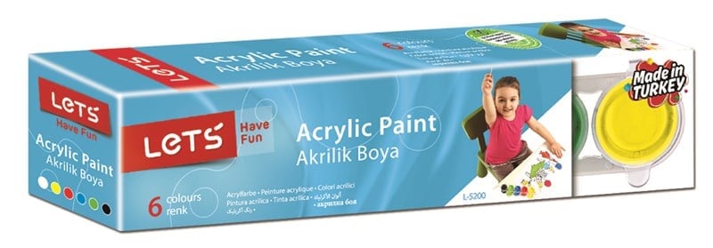 Lets Akrilik Boya 25 ml 6 Renk