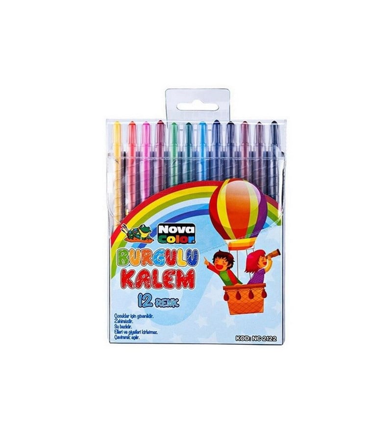 N. Color Mum Boya  12'Li Çevirmeli