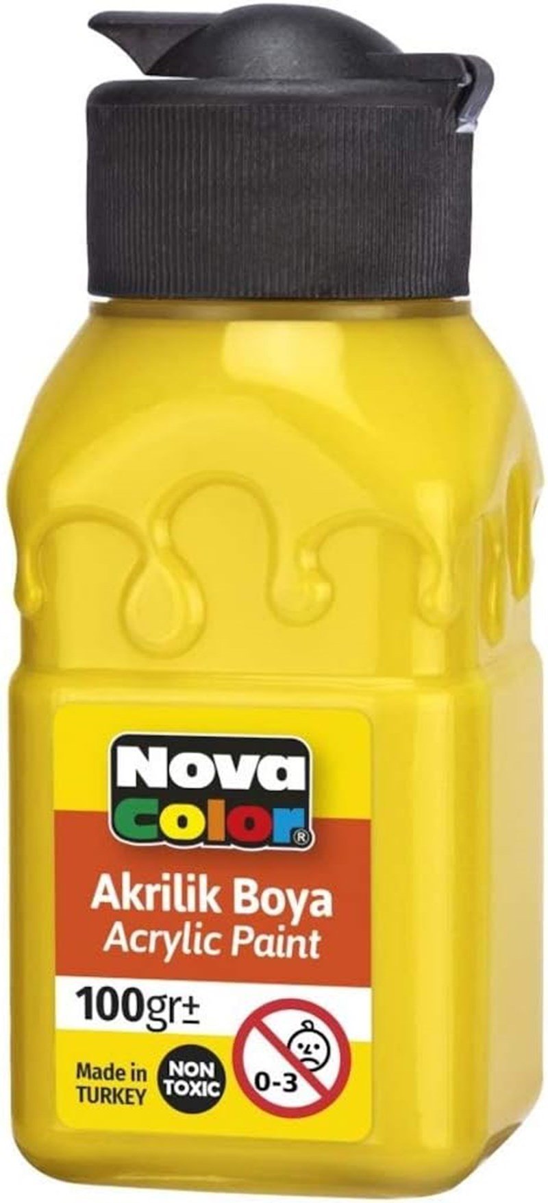 N.Color Akrilik Boya Sise 100 Gr Sari