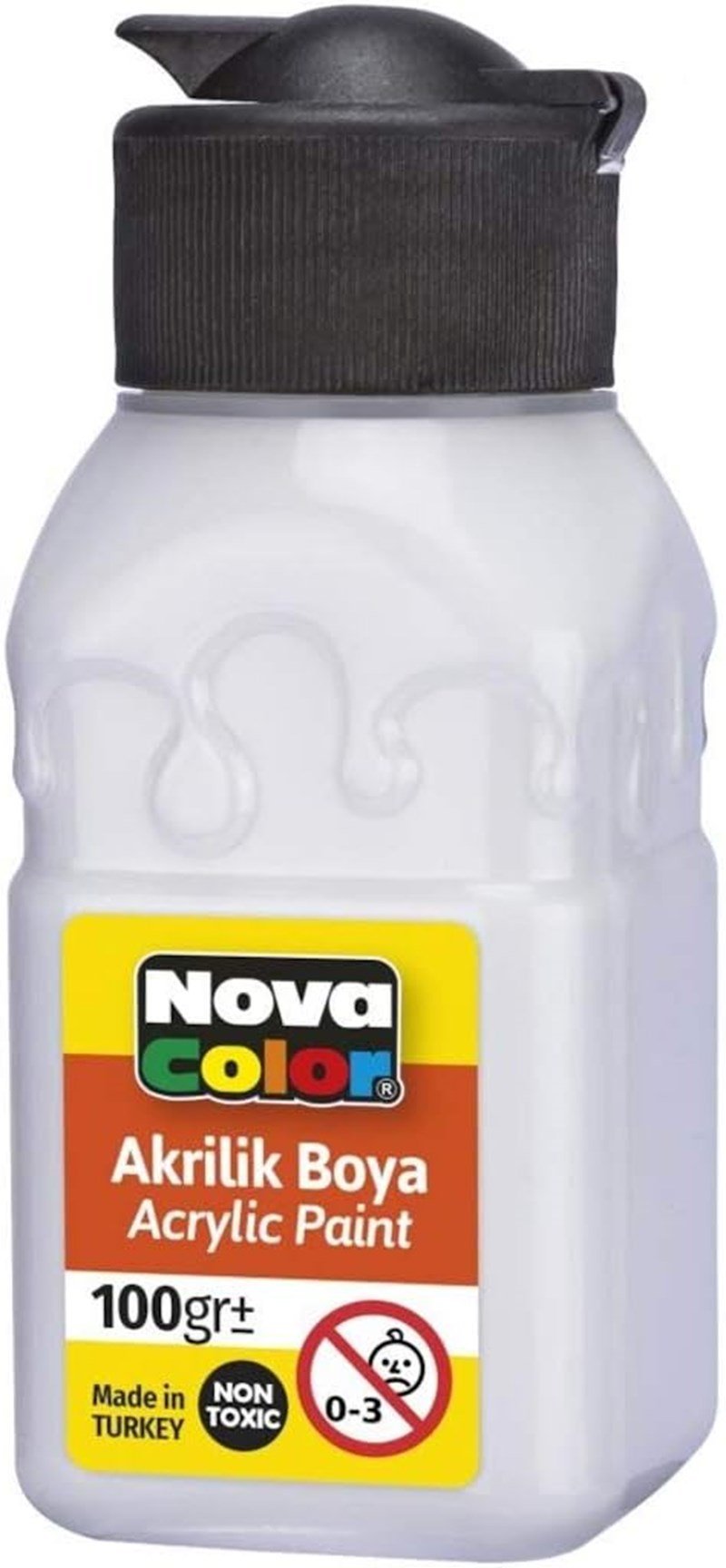 N.Color Akrilik Boya Sise 100 Gr Beyaz