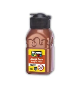 N.Color Akrilik Boya Sise 100 Gr Bakir
