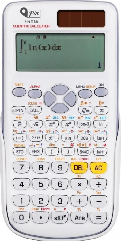 PİN Hesap Makinesi Fonksiyonlu 552 - 113Beyaz