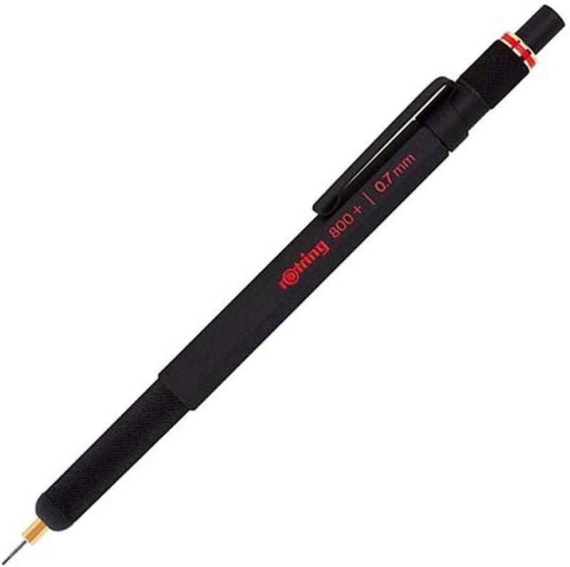 Rotring 800+ İki Fonksiyonlu Kalem, Siyah 0.7 Mm