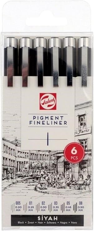 Talens Pıgment Fınelıner 6 Lı Set