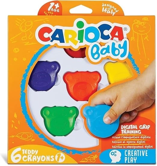 Teddy Bebek Crayons 6'Lı 1+ Yaş