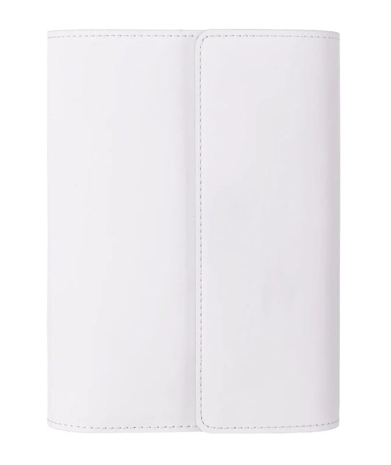 Victoria's Journals Verse-Vegan Deri Organizer Defter A6 Değişebilen İç 120 Gr., 120 Yaprak. Kutulu-Beyaz