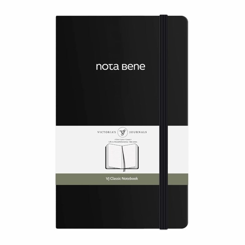 Vj Classic Esnek Kapak Defter 13X21 70Gr 400Sf Çizgili Siyah