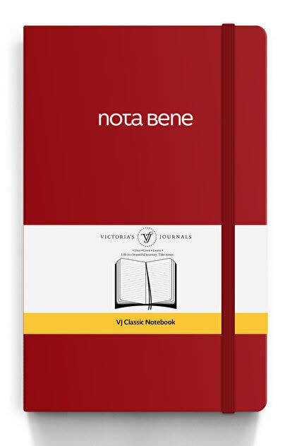 Vj Classic Esnek Kapak Defter 13X21 70Gr 400Sf Çizgili Kırmızı