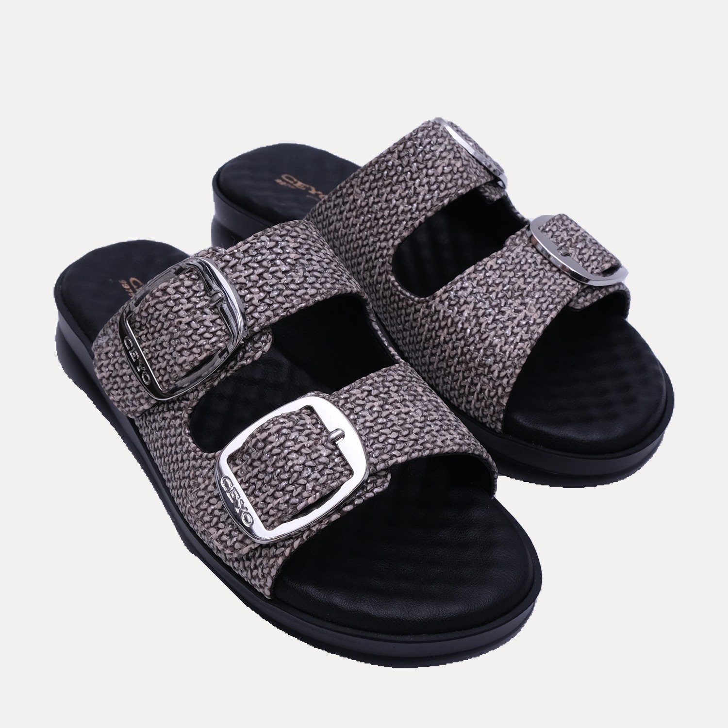 CEYO 9975-19 Kadın Terlik Platin