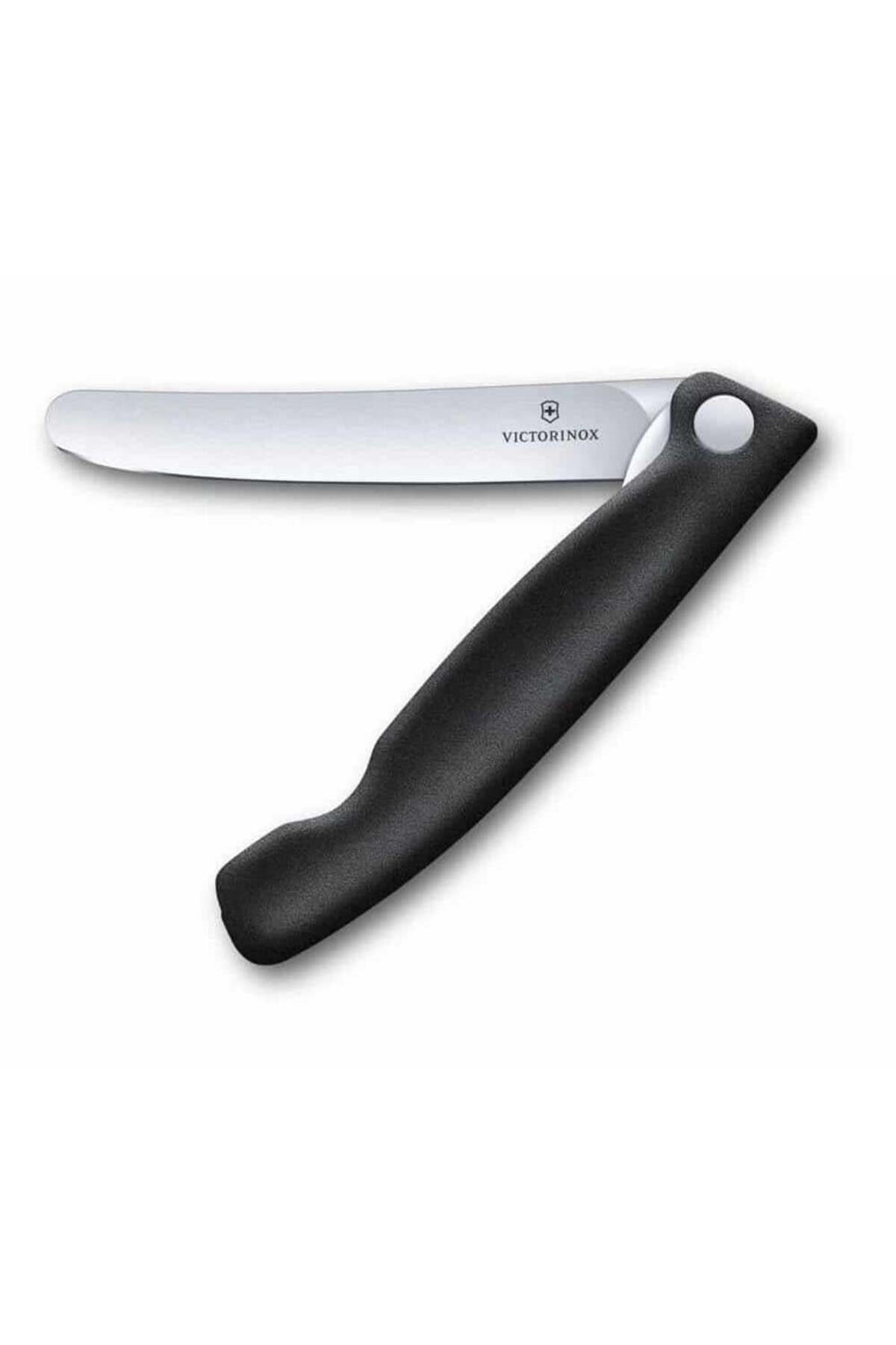 ​​​​​​​​​​​​​​​​​​​​​​​​​​​​​​​​​​Victorinox 6.7803.FB 11cm Siyah Düz Katlanabilir Domates Bıçağı