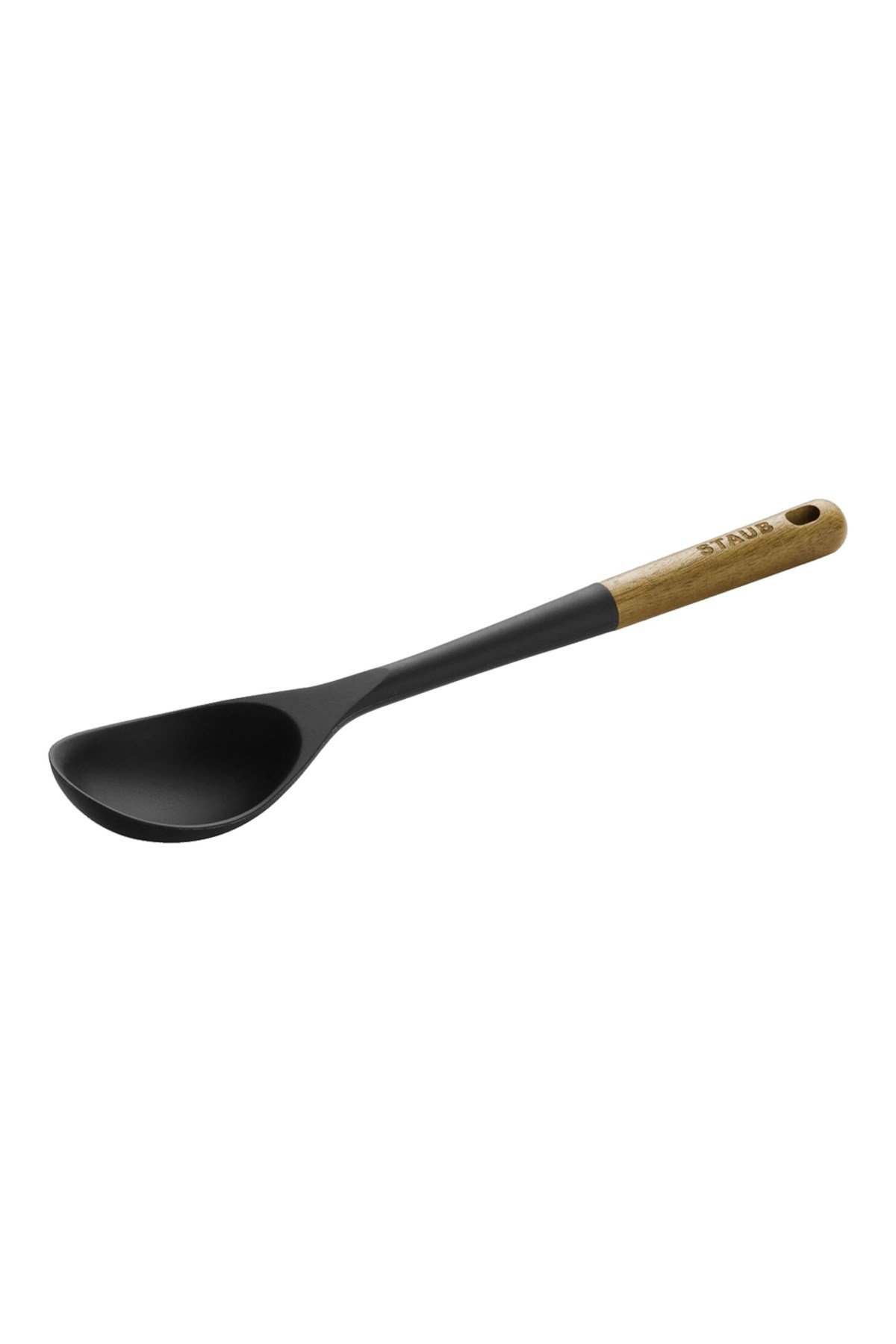 405031070 Silikon Akasya Saplı Siyah 30 Cm Servis Kaşığı