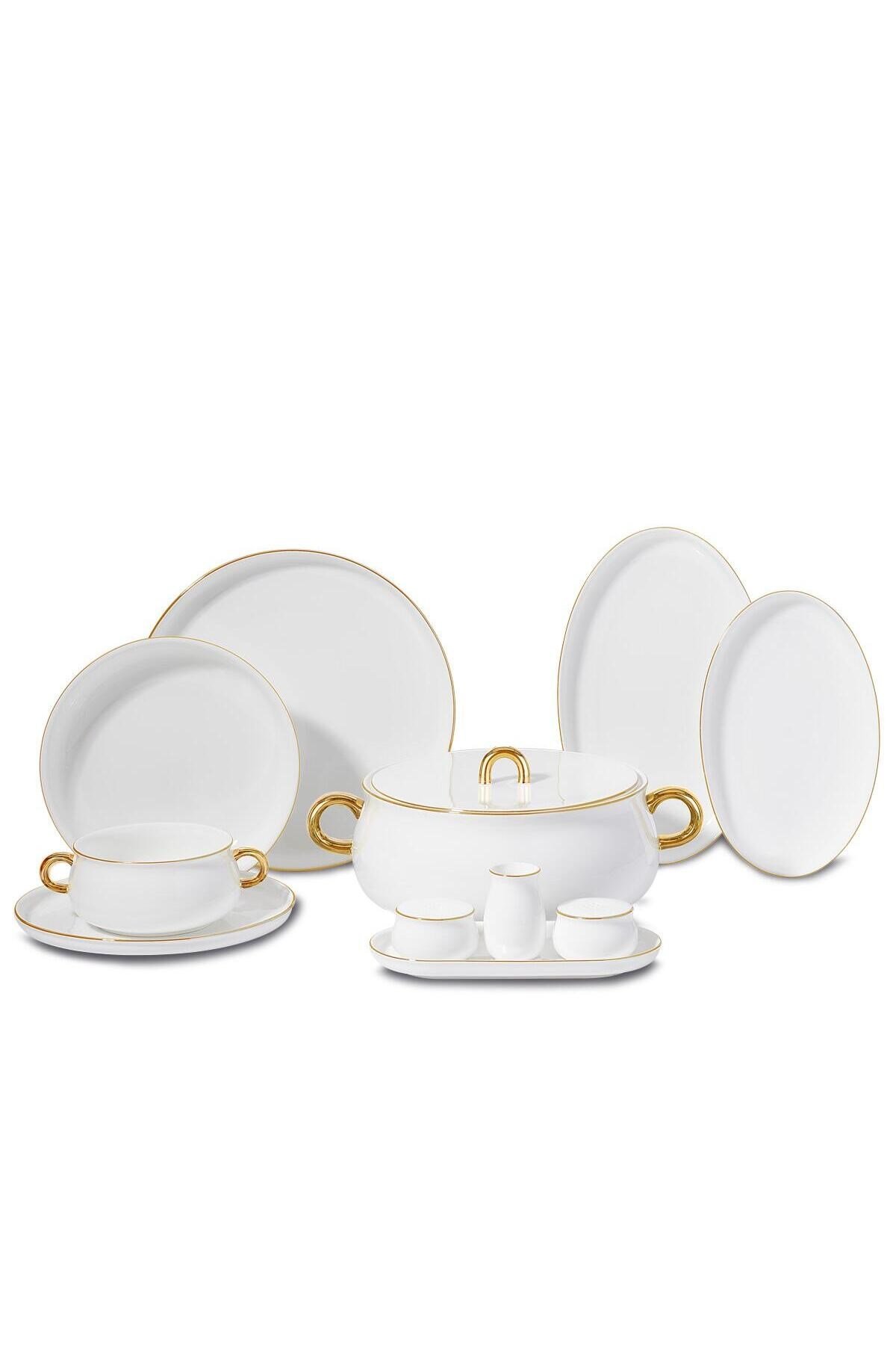 Aşiyan Collection 58 Parça Yuvarlak Yemek Takımı A8548
