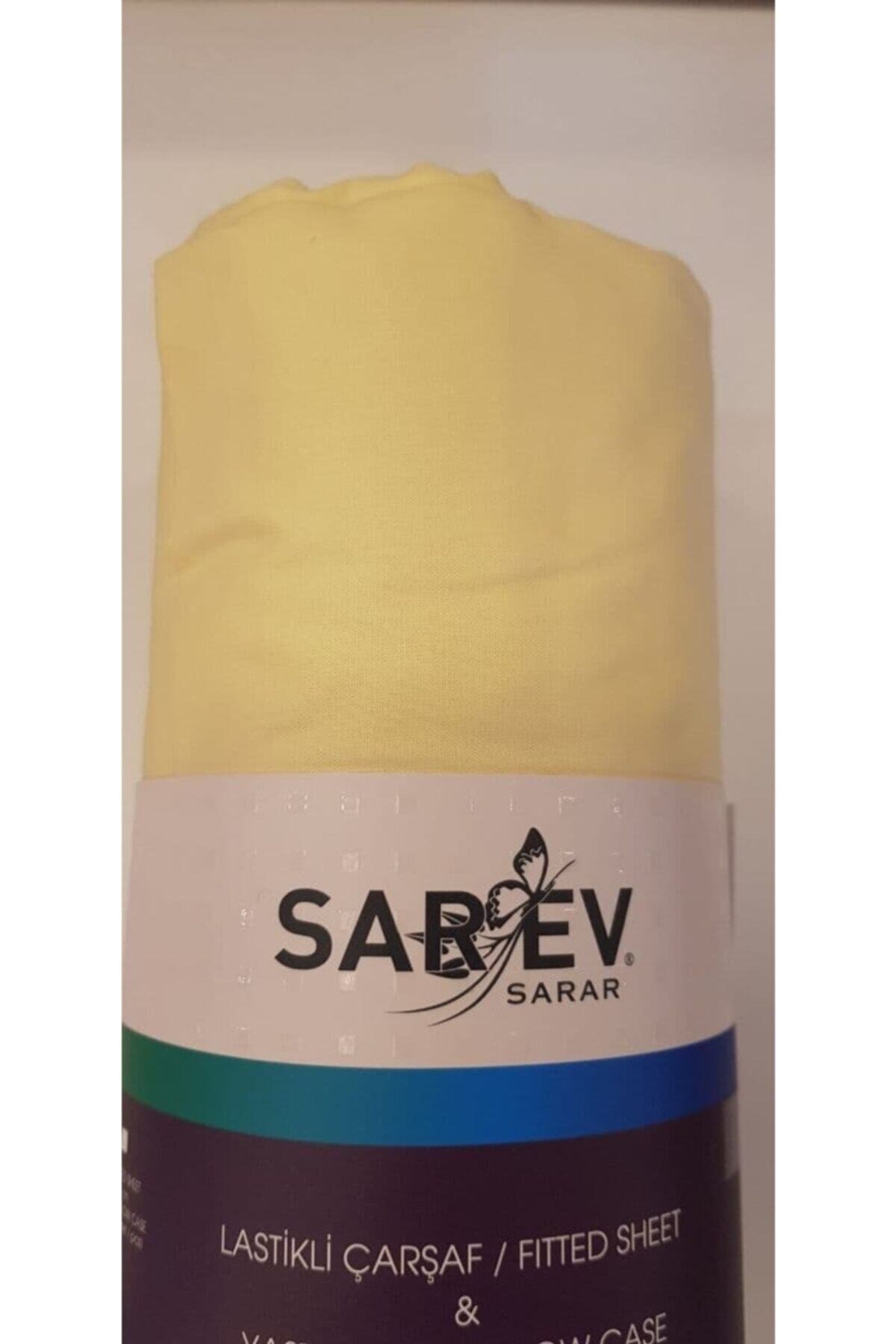 Çift Kişilik Fitted Lastikli Çarşaf 200x200 Cm Sarı V73