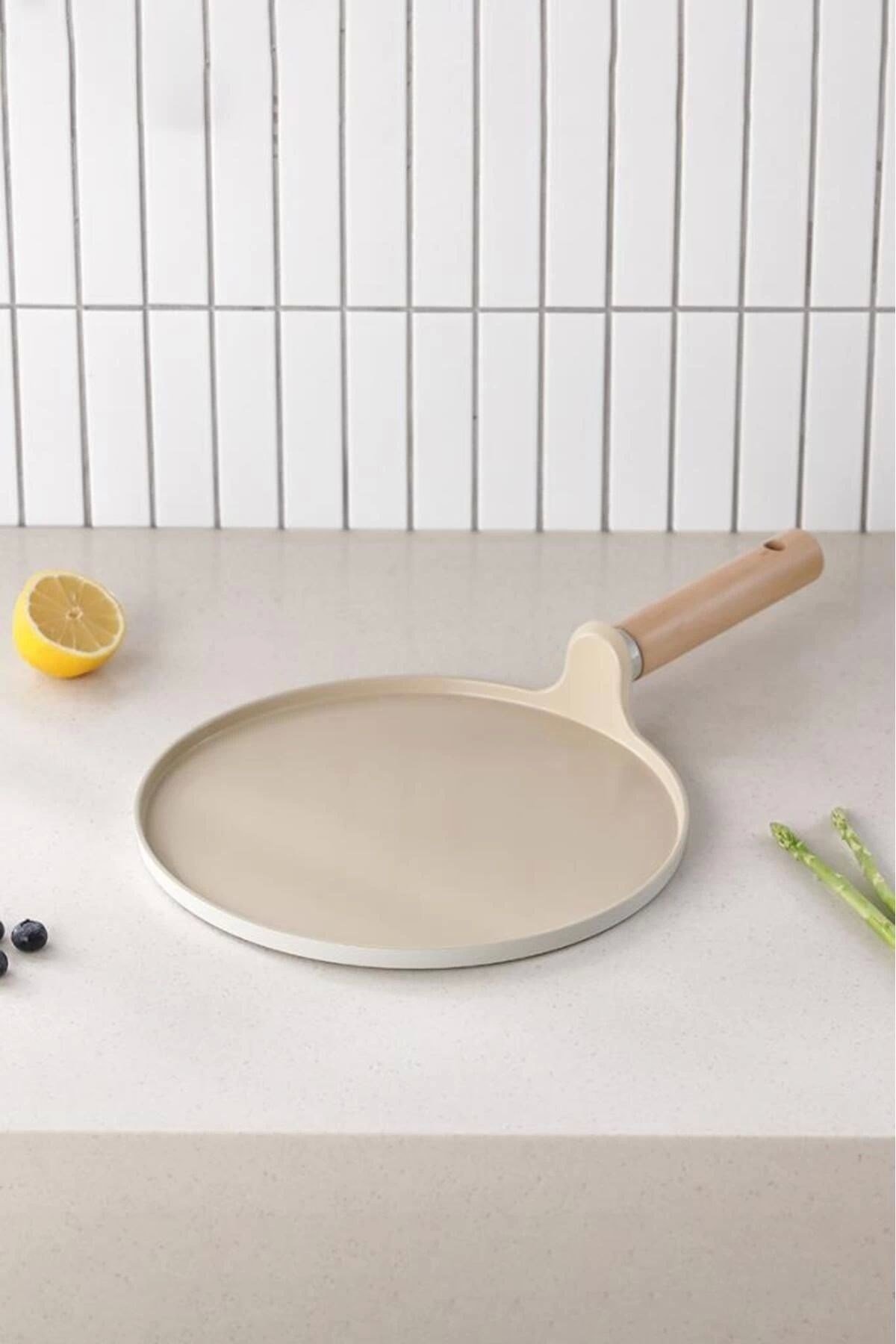 Fika Alüminyum Döküm Krep Tava 26 Cm Bej