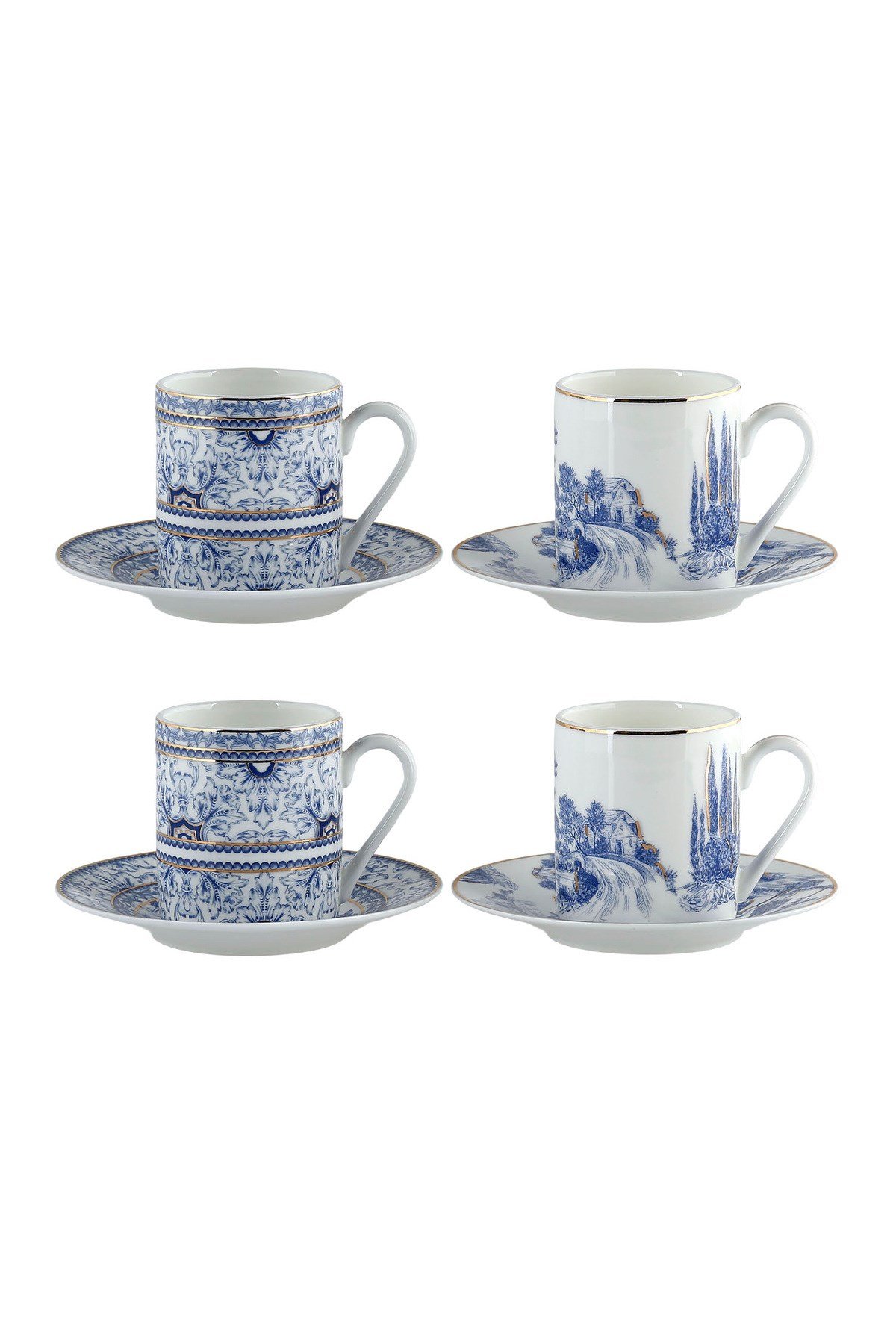 Florance Bone 4Lu Kahve Fincanı Seti