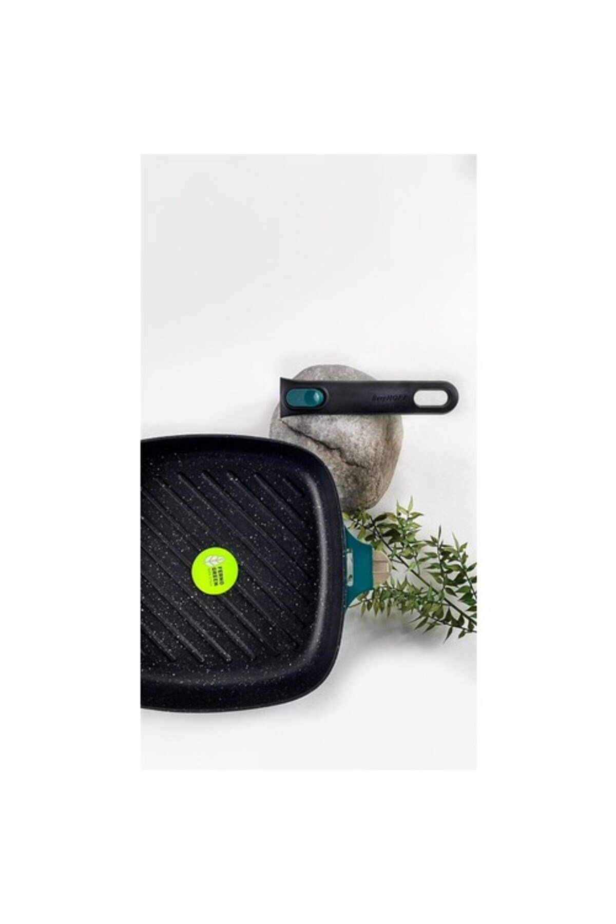 Gem Çıkarılabilir Saplı Stay Cool Izgara Kare Tava Yeşil 24 Cm