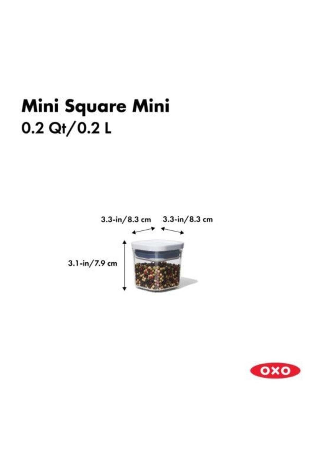 GG Pop Saklama Kabı Küçük/Mini Boy Kare 0,2 Lt