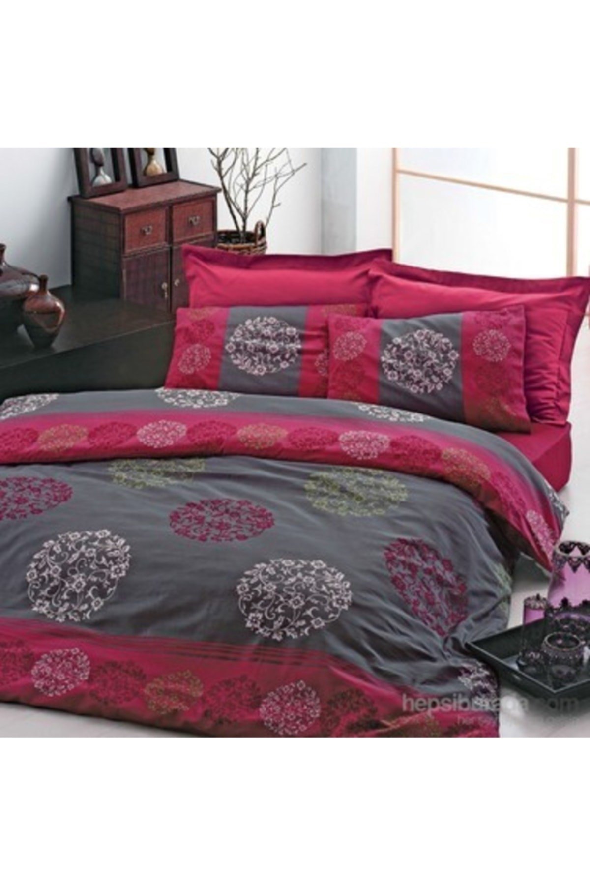 Granada Pamuk Saten Nevresim Takımı King Size